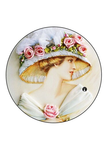Vintage Art Printed Fridge Magnet Multicolour
