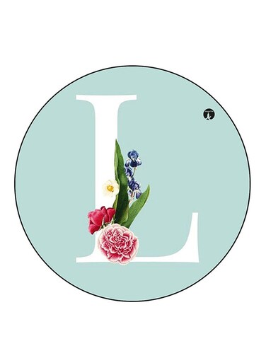 Letter L Printed Fridge Magnet Multicolour