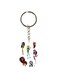 Cartoon Girl Printed Keychain