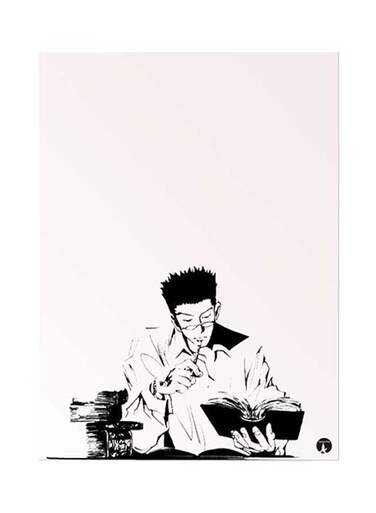 Anime Hunter X Metal Plate Poster White/Black 15 x 20cm