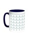 Motifs Printed Coffee Mug Blue/White 11ounce
