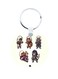 Assassin's Creed Printed Keychain White/Blue/Beige
