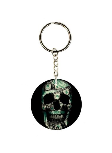 Skull Printed Keychain