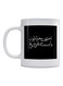 Arabic Poetry Printed Coffee Mug White/Black 350ml