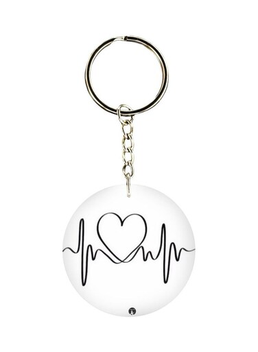 Heartrate Printed Keychain