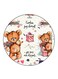 Bears Printed Fridge Magnet Multicolour