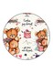 Bears Printed Fridge Magnet Multicolour