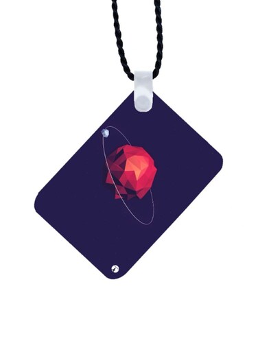 Planet Printed Car Mirror Pendant