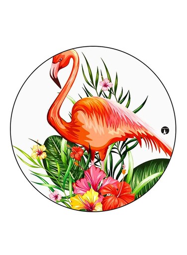 A Flamingo Printed Fridge Magnet Multicolour