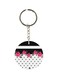 Floral Printed Single Sided Keychain