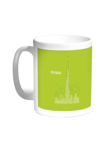 Abstract Drawing - Dubai Towers Printed Coffee Mug White 11ounce