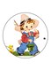 A Boy Printed Fridge Magnet Multicolour