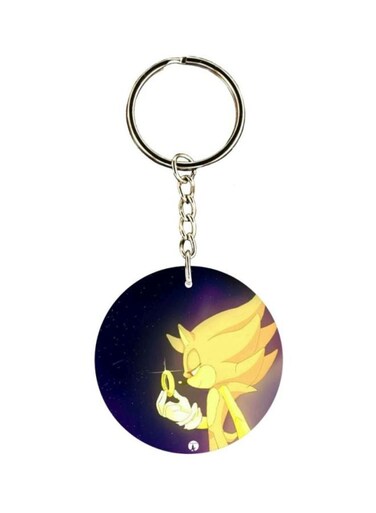 Double Sided Sonic Printed Keychain