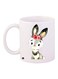Bunny Printed Coffee Mug White/Grey/Block 11ounce
