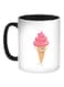 Ice Cream Printed Coffee Mug White/Black/Pink