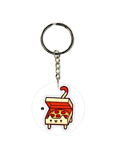 Cartoon Themed Single Sided Keychain