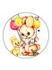 Rabbits Printed Fridge Magnet Multicolour