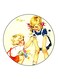 Boy And A Girl Printed Fridge Magnet Multicolour