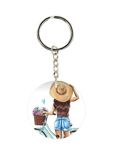 Printed Single Sided Keychain
