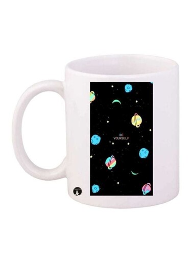 English Phrases Printed Coffee Mug White/Black/Yellow