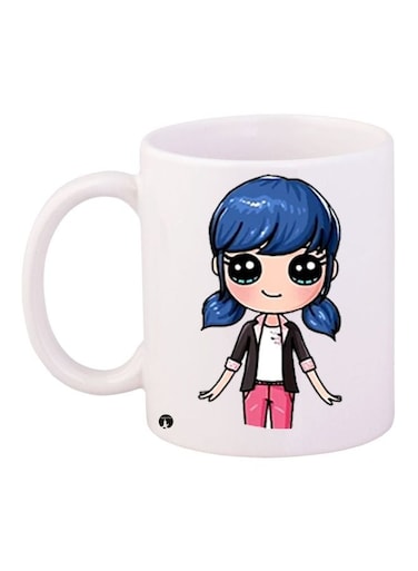 Anime Printed Coffee Mug White/Blue/Pink