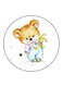 Bear Printed Fridge Magnet Multicolour