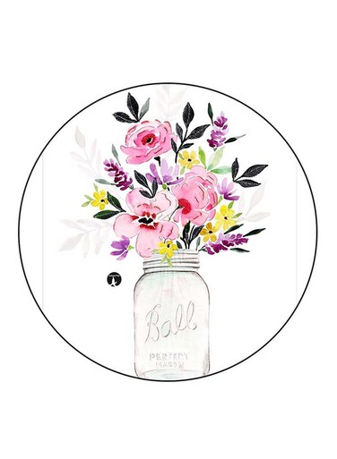 Flowers Printed Fridge Magnet Multicolour