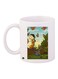 Cartoon Printed Coffee Mug White/Blue/Green 11ounce