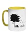 Tree Printed Coffee Mug Yellow/White/Black 325ml