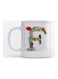 Mug Alphabet F for Coffee and Tea White 350ml