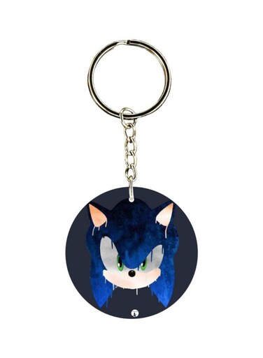 Double Sided Sonic Printed Keychain