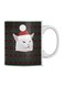 Printed Ceramic Coffee Mug White/Black/Red 350ml