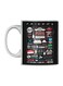 Printed Mug White/Black/Red