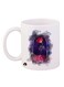 Printed Mug White Purple Red 11ounce