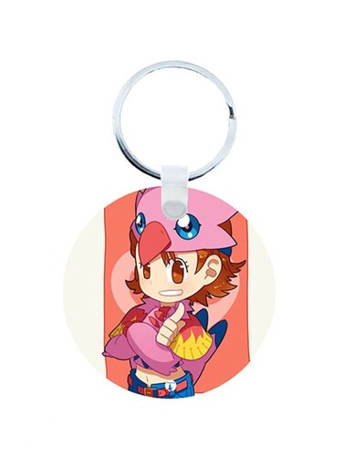 Digimon Anime Wooden Keychain