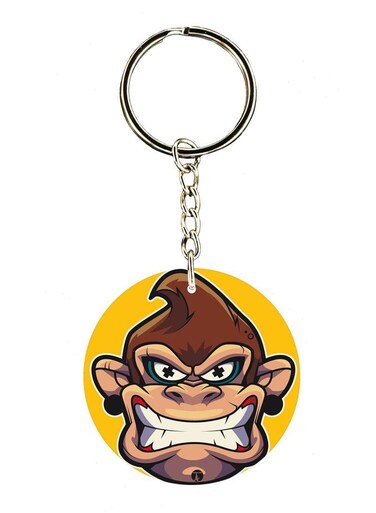 Double Sided Donkey Kong Printed Keychain