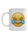 Laughing Emoji Printed Coffee Mug White/Yellow/Blue 350ml
