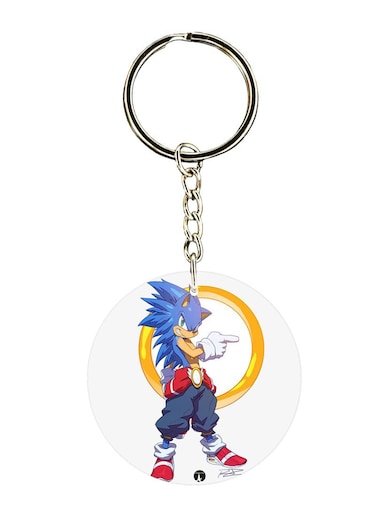 Sonic Printed Keychain