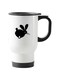 Scary Rabbit Printed Travel Mug White 13centimeter
