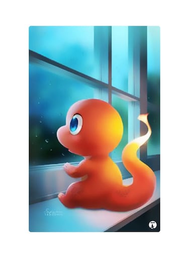 Printed Fridge Magnet Multicolour 8.5x0.4x5.5cm