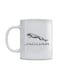 Jaguar Logo Printed Mug White/Grey 350ml