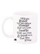 Quote Printed Coffee Mug White/Black 11ounce