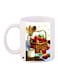 Apple Printed Coffee Mug White/Red/Green 11ounce