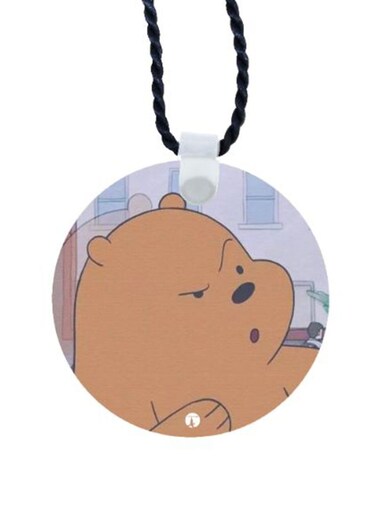 We Bare Bear Printed Car Mirror Pendant