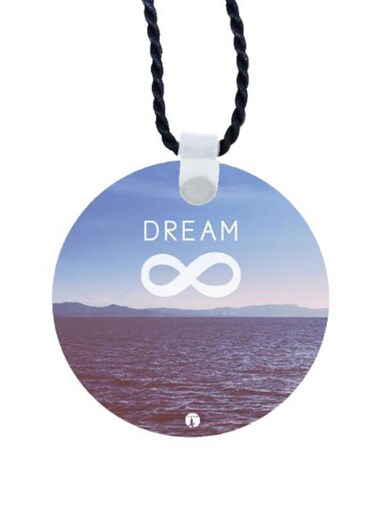 English Phrases Printed Car Mirror Pendant