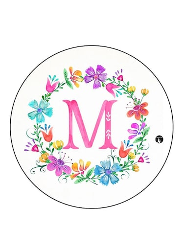 Letter M Printed Fridge Magnet Multicolour