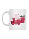 Printed Coffee And Tea Mug White/Black/Pink