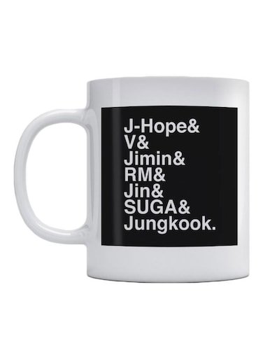 Quote Printed Mug Black/White
