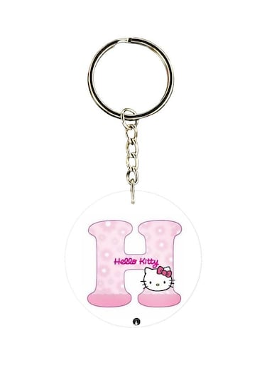 Hello Kitty Letter H Printed Keychain