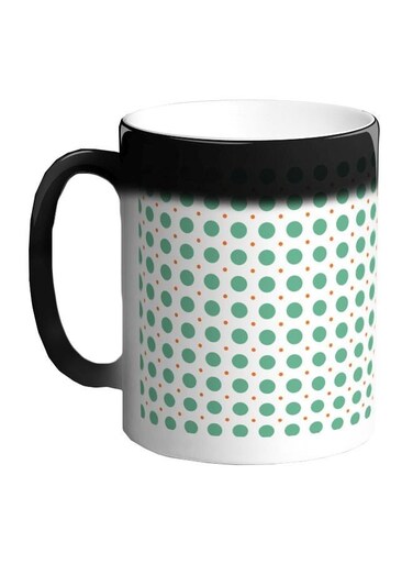 Ceramic Printed Colour Changing Coffee Mug Black 11ounce